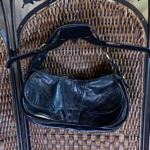 Vintage Y2K Trina Turk Black Leather Purse